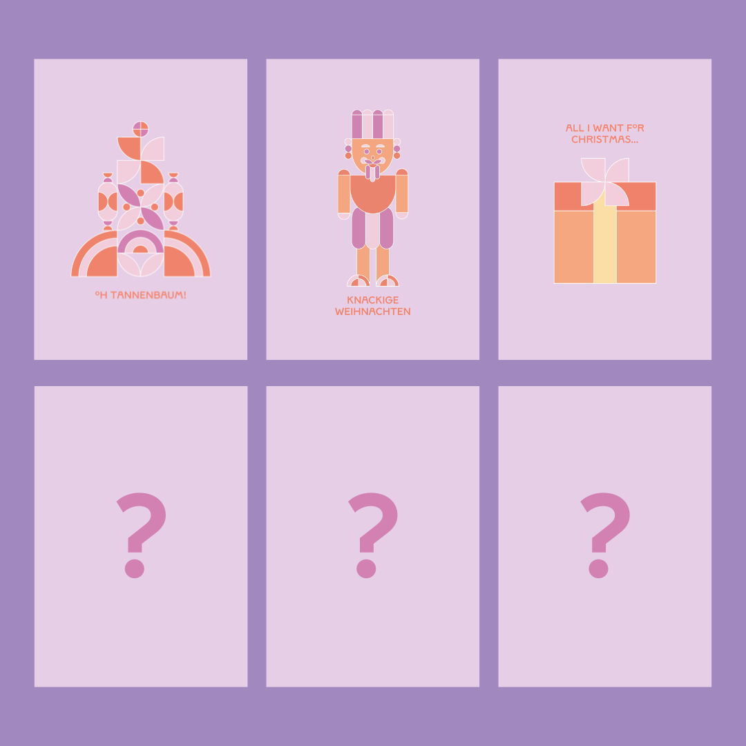 I AM NOT WINE POSTKARTEN SET WEIHNACHTEN