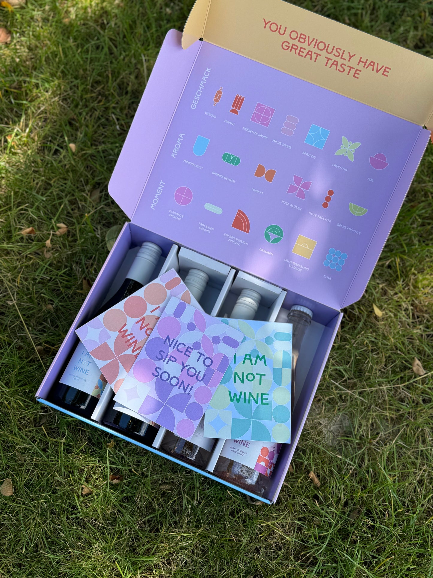 TASTINGSET I alkoholfreies Geschenkset im Präsentkarton I 4 x 375ml