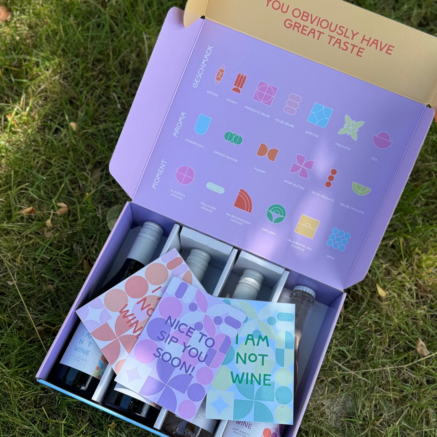 TASTINGSET I alkoholfreies Geschenkset im Präsentkarton I 4 x 375ml