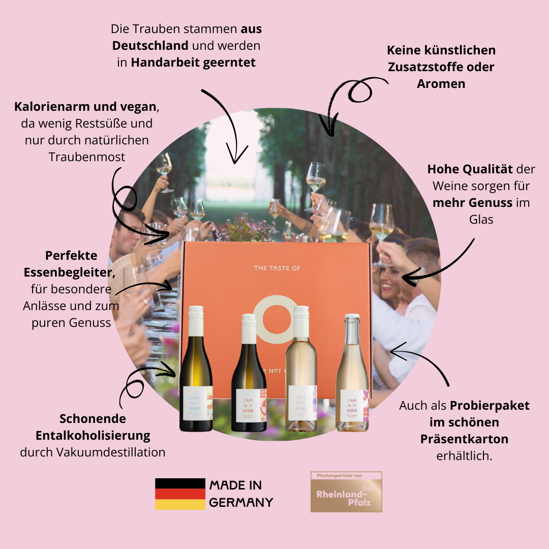 TASTINGSET I alkoholfreies Geschenkset im Präsentkarton I 4 x 375ml
