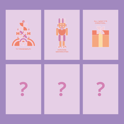 I AM NOT WINE POSTKARTEN SET WEIHNACHTEN