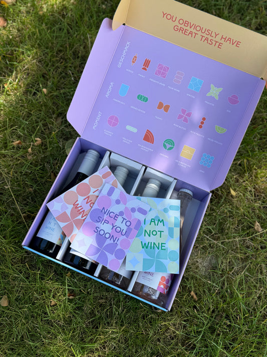 THE TASTE OF I AM NOT WINE TASTING SET