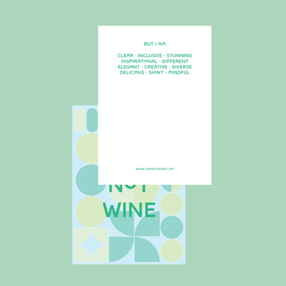 I AM NOT WINE POSTKARTEN SET