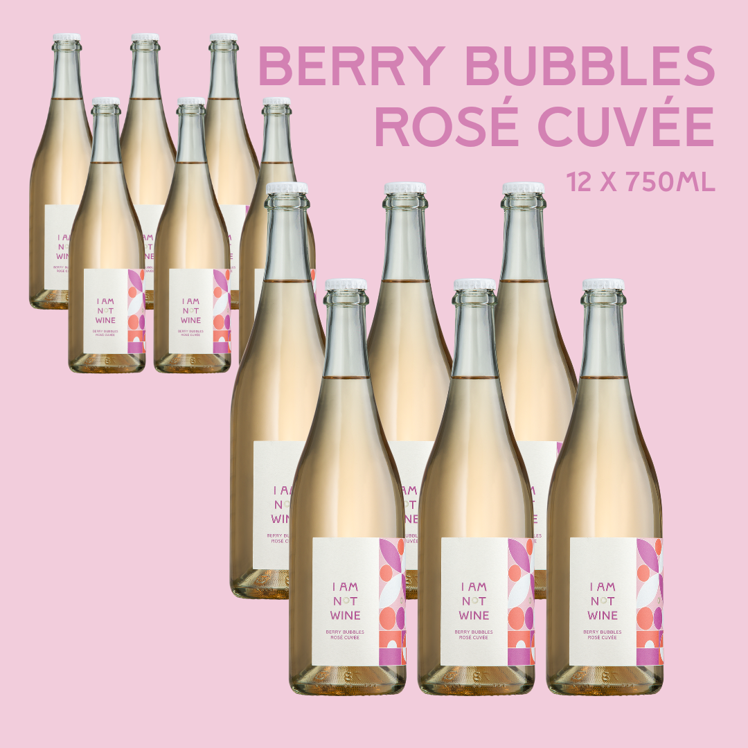 Bundle I Berry Bubbles Rosé Cuvée I Alkoholfreier Rosé Sekt I 12 x 750ml