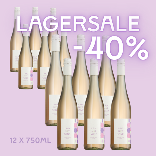 Lagersale -40% I Radiant Rosé Cuvée I Alkoholfreier Roséwein I 12 x 750ml