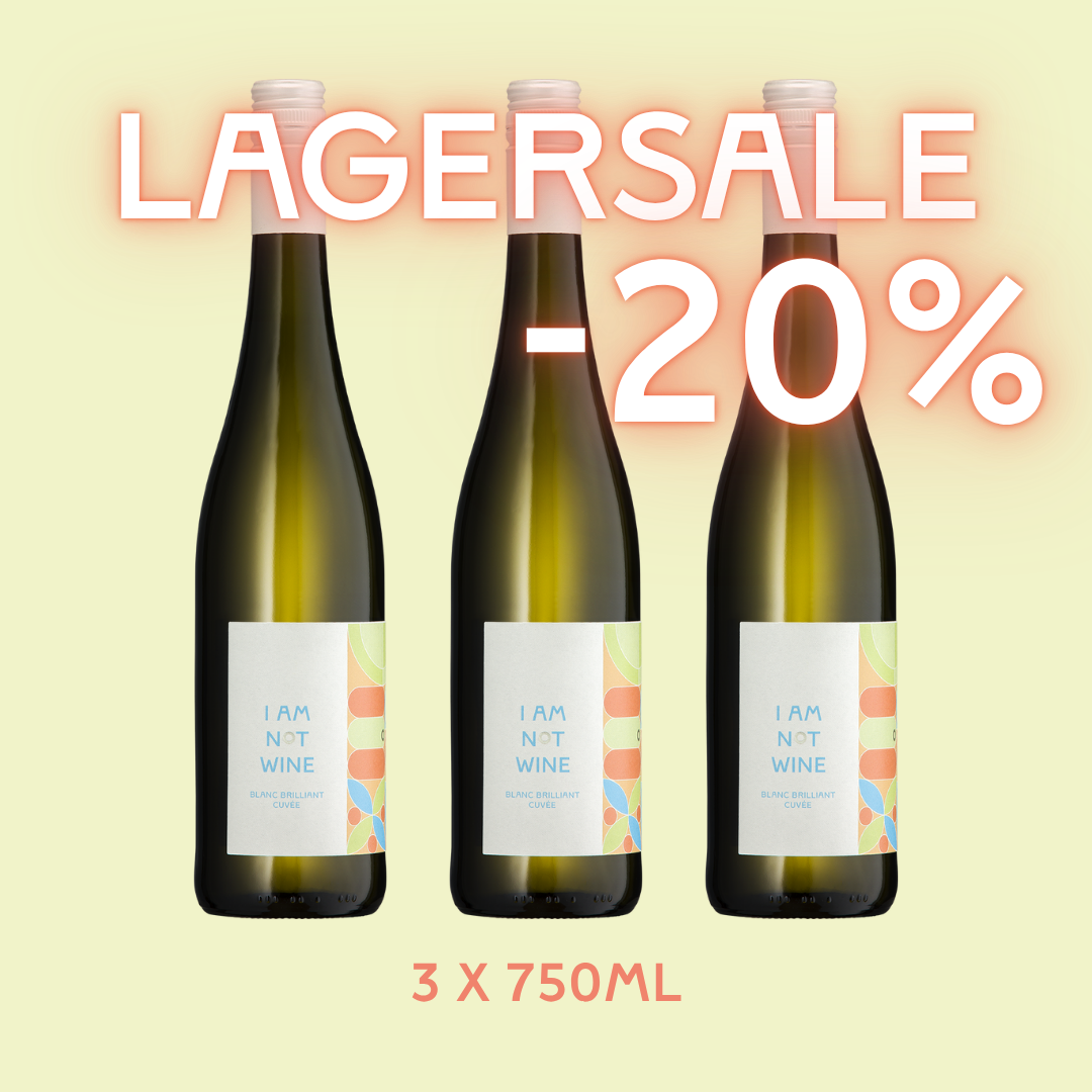 Lagersale -20% I Blanc Brilliant Cuvée I alkoholfreier Weißwein I 3 x 750ml