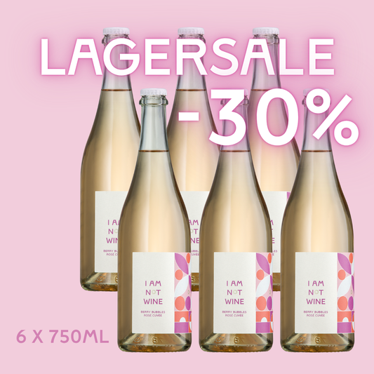 Lagersale -30% I Berry Bubbles Rosé Cuvée I Alkoholfreier Rosé Sekt I 6 x 750ml
