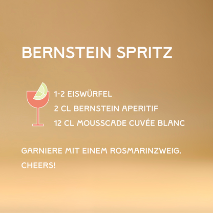 Bernstein Spritz Rezept I AM NOT WINE Mousscade Cuvée Blanc x Franz von Fein Bernstein Aperitif